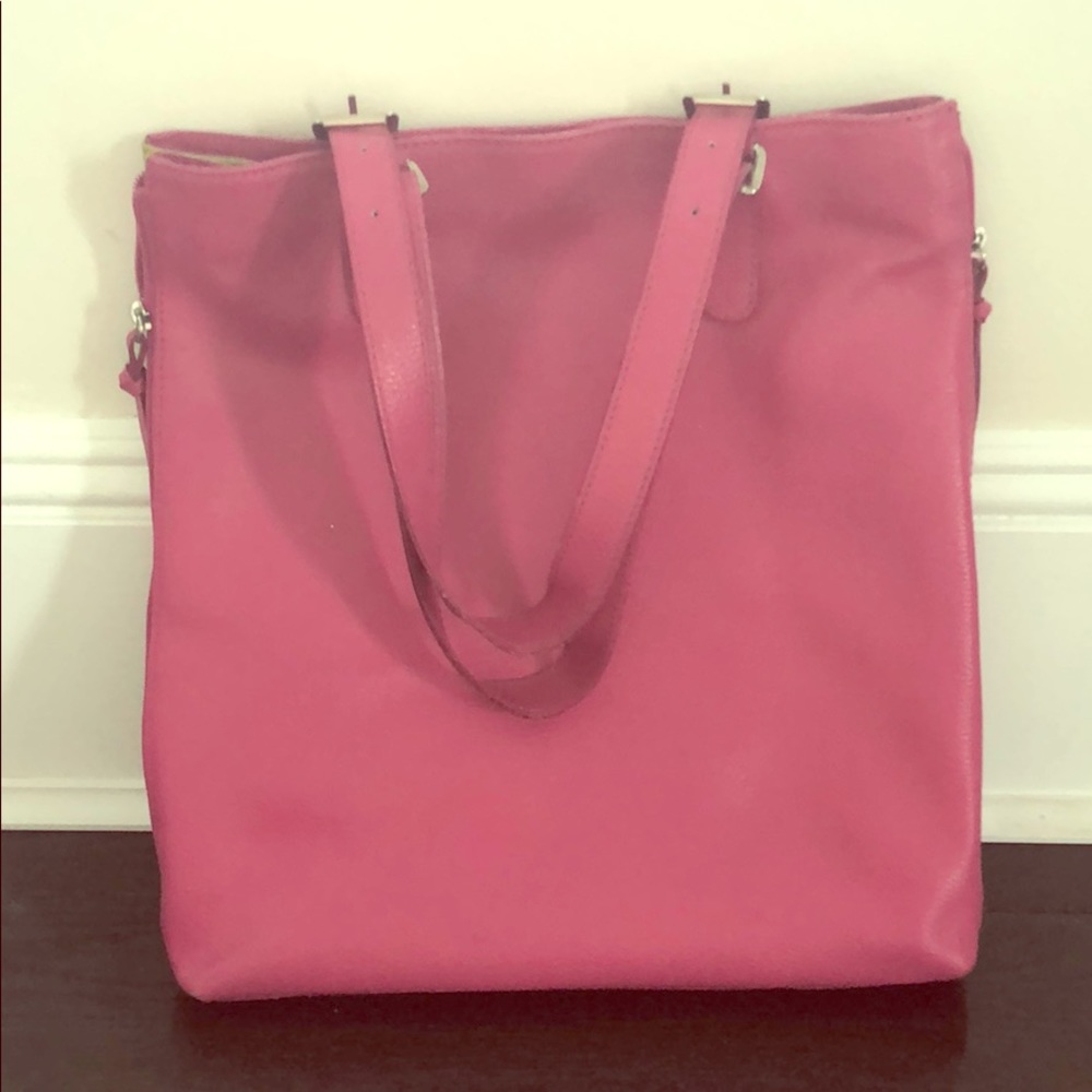 Genuine Leather, made in Italy, Pink Sholder Bag!